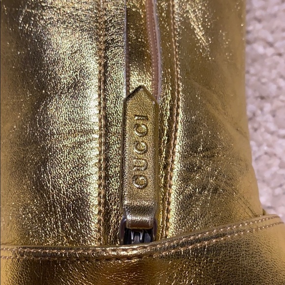 Gucci Gold Boots - Picture 10 of 12